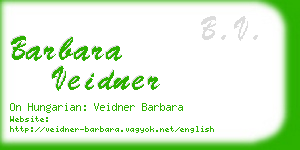 barbara veidner business card